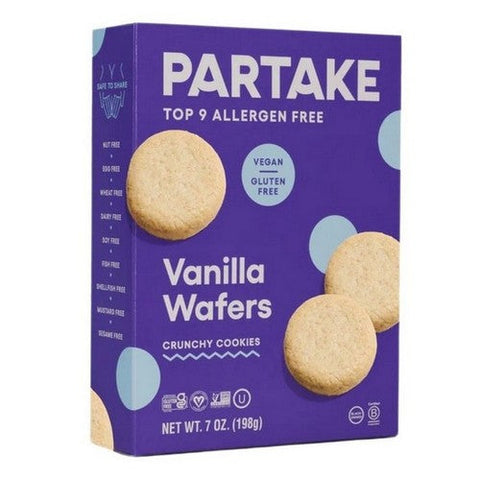 Partake Foods, Vanilla Wafer Cookies, 7 Oz (Case Of 6) Partake Foods