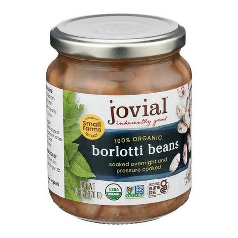 Jovial, 100 Percent Organic Borlotti Beans, 32 Oz (Case Of 6) Jovial