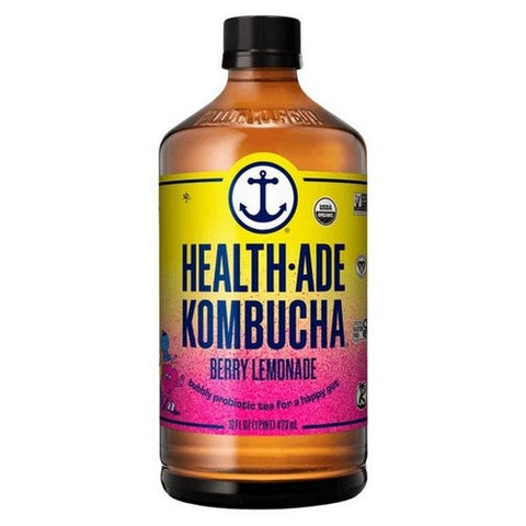 Health-Ade, Kombucha Berry Lemonade, 16 Oz (Case Of 12) Health-Ade