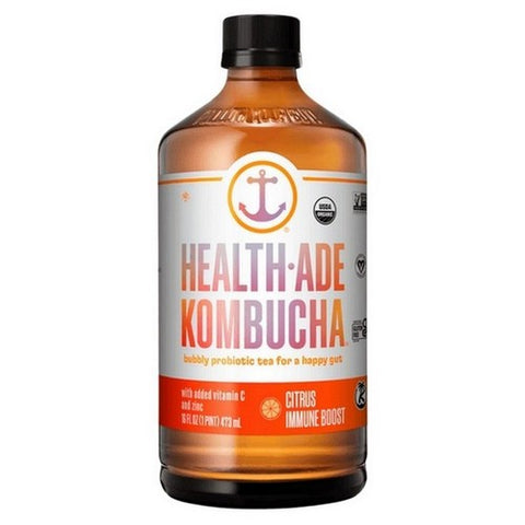Health-Ade, Organic Citrus Immune Boost Kombucha, 16 Oz (Case Of 12) Health-Ade