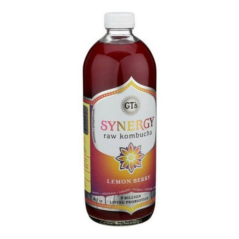 GT's, Synergy Raw Lemon Berry Kombucha, 48 Oz (Case Of 6) GT's
