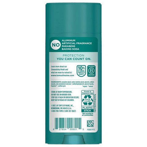Tom's Of Maine, Aluminum Free Wild Lavender Scent Deodorant, 3.25 Oz (Case Of 6) Tom's Of Maine