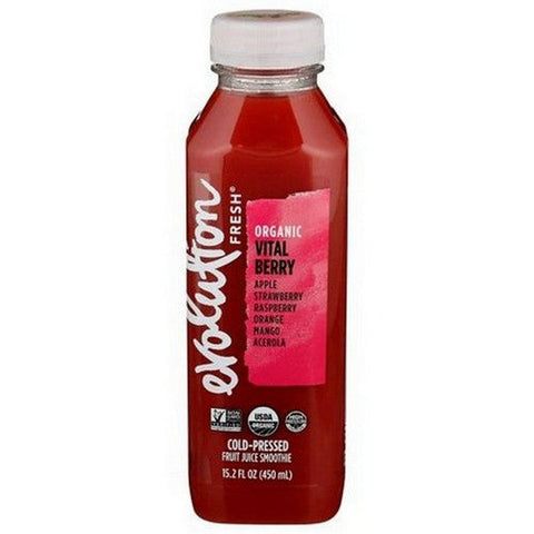 Evolution Fresh, Organic Vital Berry Cold Pressed Fruit Juice Smoothie, 15.2 Oz (Case Of 6) Evolution Fresh
