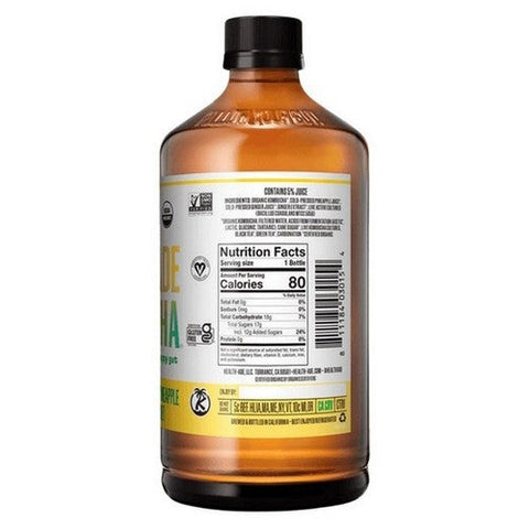 Health-Ade, Pineapple Ginger Belly Reset Kombucha, 16 Oz (Case Of 12) Health-Ade