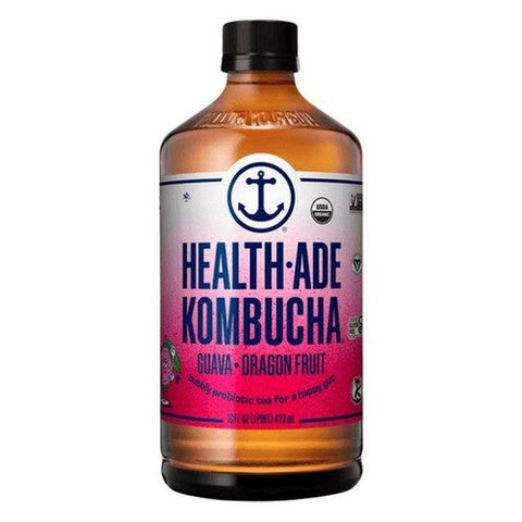 Health-Ade, Kombucha Guava Dragon Fruit Probiotic Tea, 16 Oz (Case Of 12) Health-Ade
