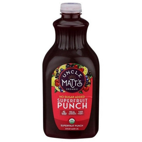 Uncle Matts, Organic No Sugar Added Superfruit Punch, 52 Oz (Case Of 6) Uncle Matts