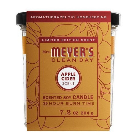 Mrs. Meyer's, Clean Day Soy Candle Apple Cider, 7.2 Oz (Case Of 6) Mrs. Meyer's