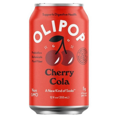 Olipop, Cherry Cola A New Kind Of Soda, 12 Oz (Case Of 12) Olipop