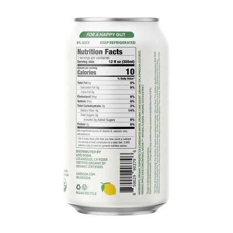 Live Soda, Kombucha Citrus Rush, 12 Oz (Case Of 6) Live Soda