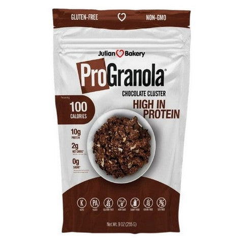 Julian Bakery, Pro Granola Chocolate Cluster, 9 Oz (Case Of 6) Julian Bakery