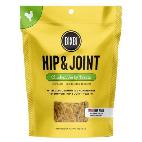 Bixbi, Hip And Joint Grain Free Jerky For Dogs Chicken Recipe, 5 Oz (Case Of 6) Bixbi