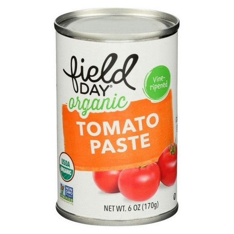 Field Day, Organic Vine Ripened Tomato Paste, 6 Oz (Case Of 24) Field Day