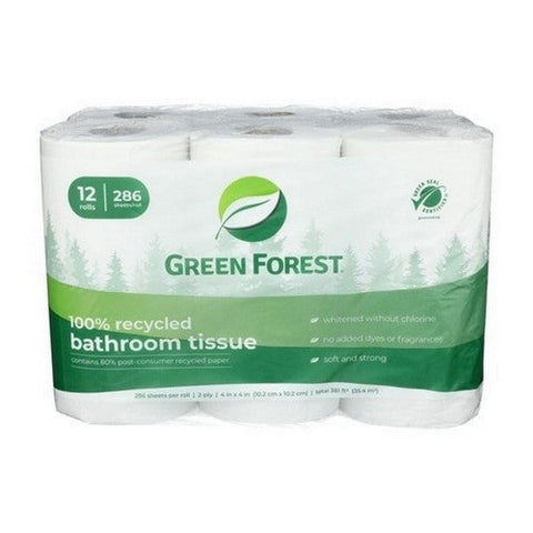 Green Forest, Bath Tissue, 12 Packets (Case Of 4) Green Forest