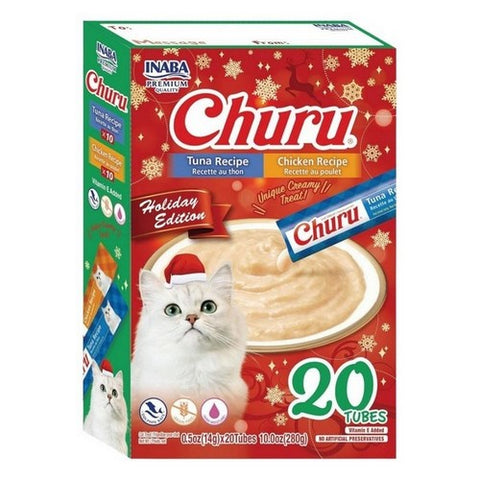 Inaba, Holiday Churu Cat Treats, 10 Oz (Case Of 25) Inaba