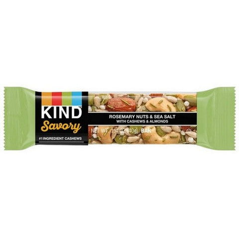 Kind, Savory Nut Bar Rosemary Nuts And Sea Salt, 1.4 Oz X 6 Count (Case Of 6) Kind