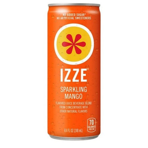 Izze, Sparkling Juice Mango, 8.4 Oz X 6 Count (Case Of 4) Izze