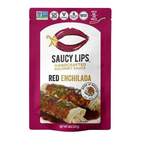 Saucy Lips, Red Enchilada Sauce, 8 Oz (Case Of 6) Saucy Lips