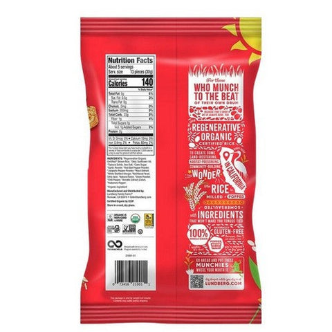 Lundberg, Mini Rice Cakes Fiery Hot, 5 Oz (Case Of 6) Lundberg