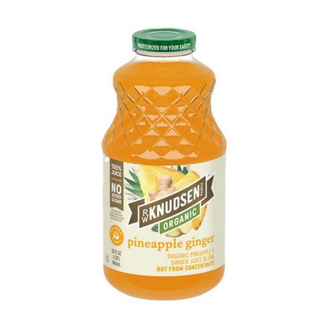 Rw Knudsen Family, Organic Pineapple Ginger Juice, 32 Oz (Case Of 6)
