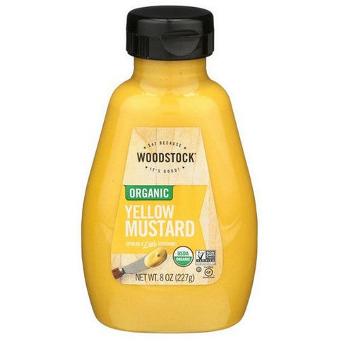 Woodstock, Organic Yellow Mustard, 8 Oz (Case Of 12) Woodstock
