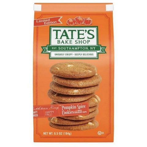 Tate's Bake Shop, Pumpkin Spice Cookies, 6.5 Oz (Case Of 12) Tate's Bake Shop