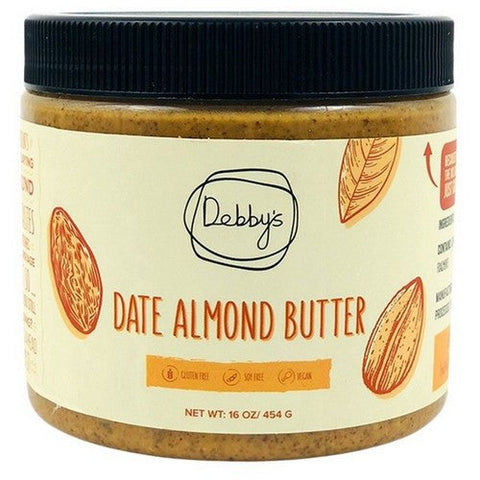 Debby's, Almond Butter With Dates, 16 Oz (Case Of 6) Debby's