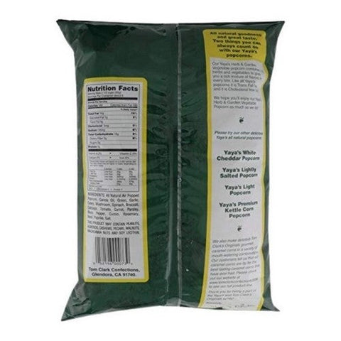 Yaya Organics, Herb And Garden Vegetable Popcorn, 6 Oz (Case Of 12) Yaya Organics