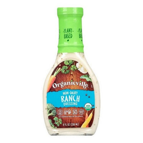 Organicville, Organic Non Dairy Ranch Dressing, 8 Oz (Case Of 6) Organicville