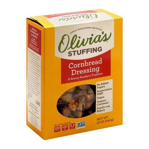 Olivias Croutons, Stuffing Cornbread Dressing, 12 Oz (Case Of 6) Olivias Croutons