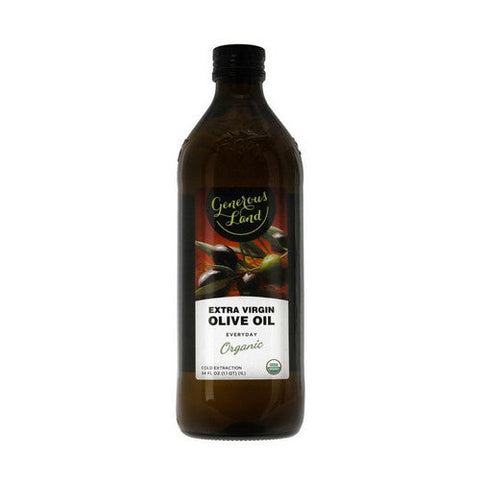 Generous Land, Organic Extra Virgin Olive Oil, 34 Oz (Case Of 6) Generous Land