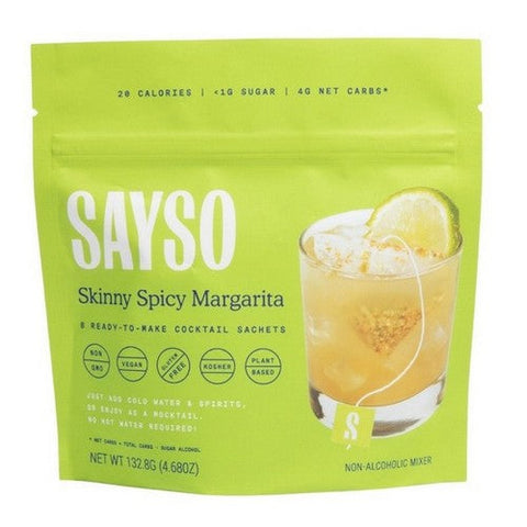 Sayso, Skinny Spicy Margarita Cocktail Mix, 4.68 Oz (Case Of 6) Sayso
