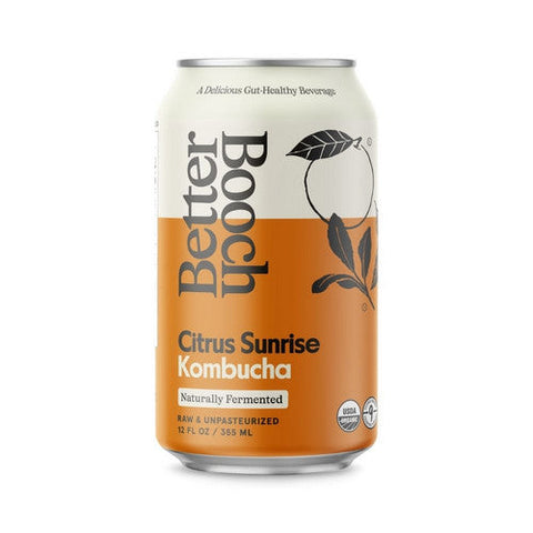 Better Booch, Citrus Sunrise Kombucha, 12 Oz (Case Of 12) Better Booch