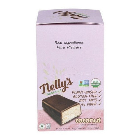 Nelly's Organics, Organic Coconut Candy Bar, 1.6 Oz (Case Of 9) Nelly's Organics