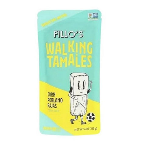Fillos, Corn Pablano Rajas Tamales, 4 Oz (Case Of 7) Fillos