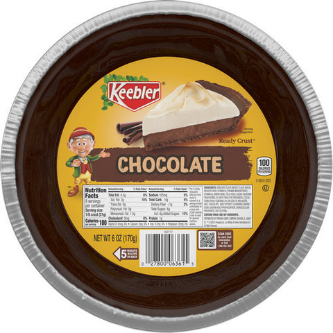 Pie Crust Chocolate 6 Oz (Case Of 12) by Keebler