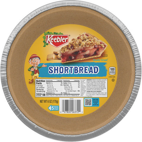 Ready Crust Shortbread Pie Crust 6 Oz (Case Of 12) by Keebler