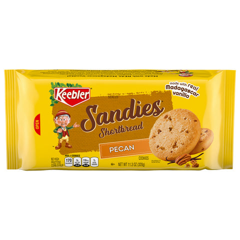 Sandies Shortbread Pecan Cookies 11.3 Oz (Case Of 12) by Keebler
