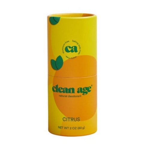 Clean Age, Aluminum Free Natural Deodorant Citrus, 2 Oz Clean Age
