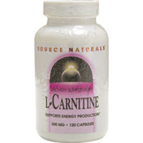 Source Naturals, L-Carnitine, 500 MG, 30 Caps Source Naturals