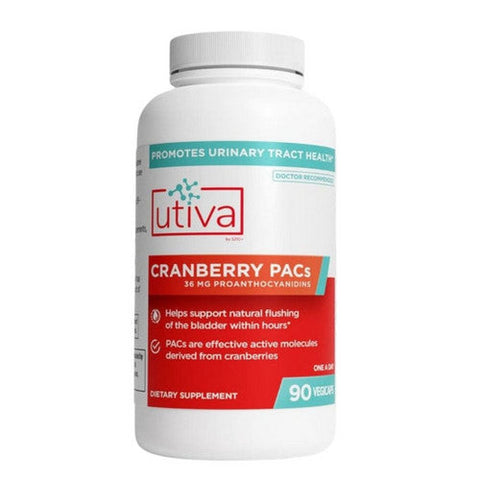Utiva, Urinary Tract Health Cranberry PACs Supplement, 90 Capsules Utiva