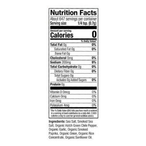 Frontier Coop, Organic Hatch Chile Finishing Salt, 1 Lb Frontier Coop