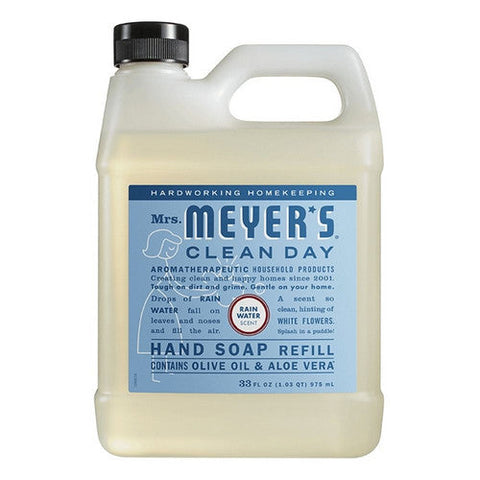 Mrs. Meyers Clean Day, Rain Water Hand Soap Refill, 33 Oz Mrs. Meyers Clean Day