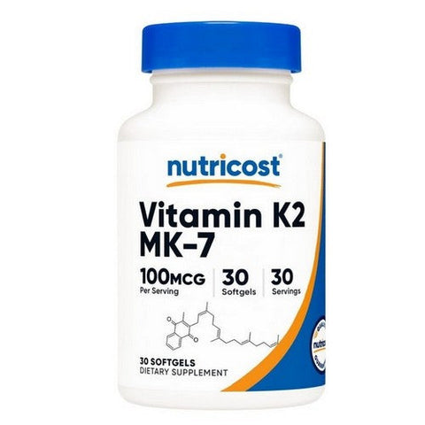 Nutricost, Vitamin K2 MK-7 Softgels, 100 Mcg, 30 Softgels Nutricost