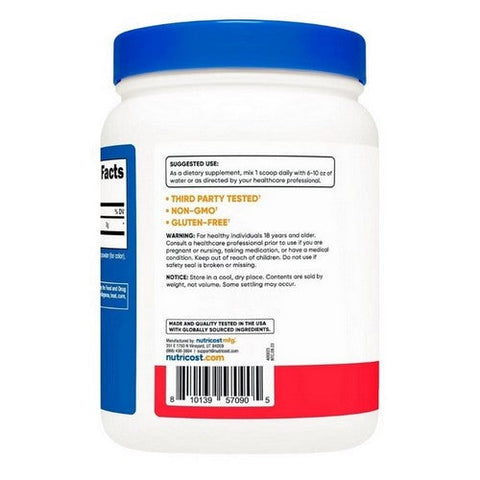Nutricost, L-Citrulline Malate 2:1 Powder Fruit Punch, 600 Grams Nutricost