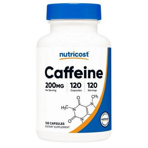Nutricost, Caffeine Capsules, 200 Mg, 120 Count Nutricost