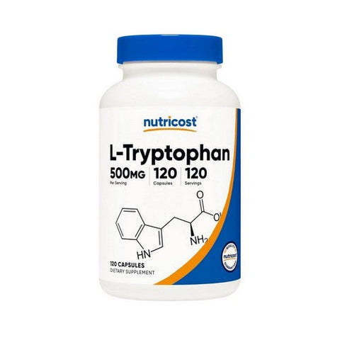 Nutricost, L-Tryptophan Capsules, 500 Mg, 120 Count Nutricost