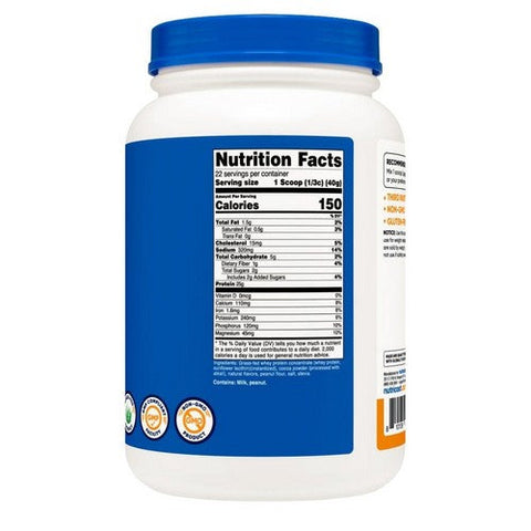 Nutricost, Grass-Fed Whey Protein Concentrate Powder Chocolate PB, 2 Lbs Nutricost