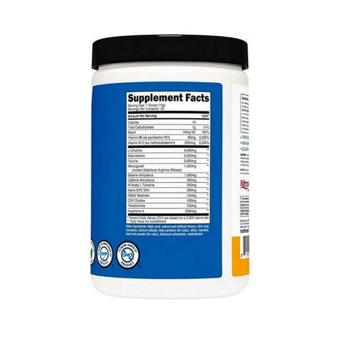 Nutricost, Performance Pre-X Xtreme Pre-Workout Complex Peach Mango, 450 Grams Nutricost