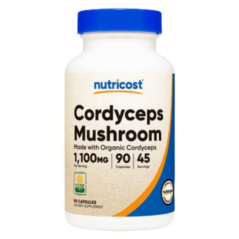 Nutricost, Cordyceps Capsules MWO, 1100 Mg, 90 Count Nutricost