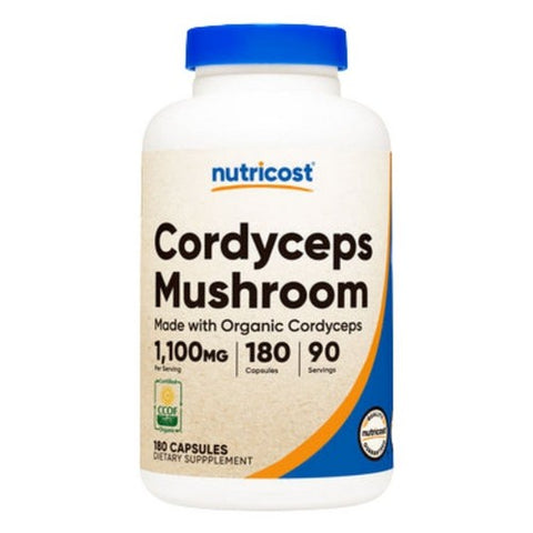 Nutricost, Cordyceps Capsules MWO, 1100 Mg, 180 Count Nutricost